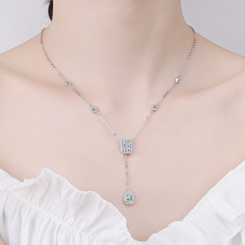 Moissanite Necklaces in 925 Sterling Silver 3ct