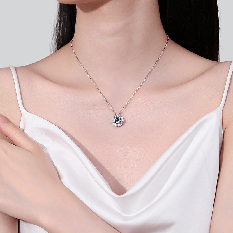 Moissanite Necklaces in 925 Sterling Silver 0.5ct
