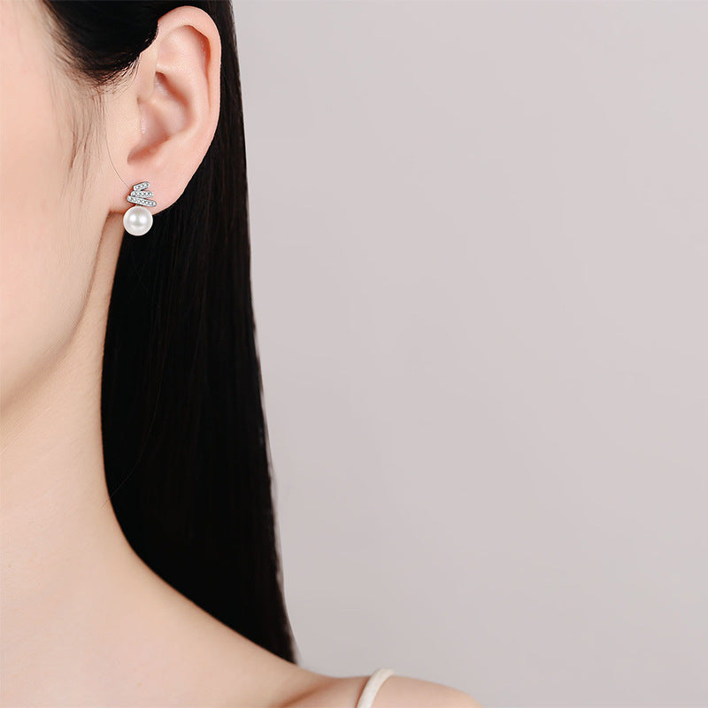Moissanite Earrings in 925 Sterling Silver