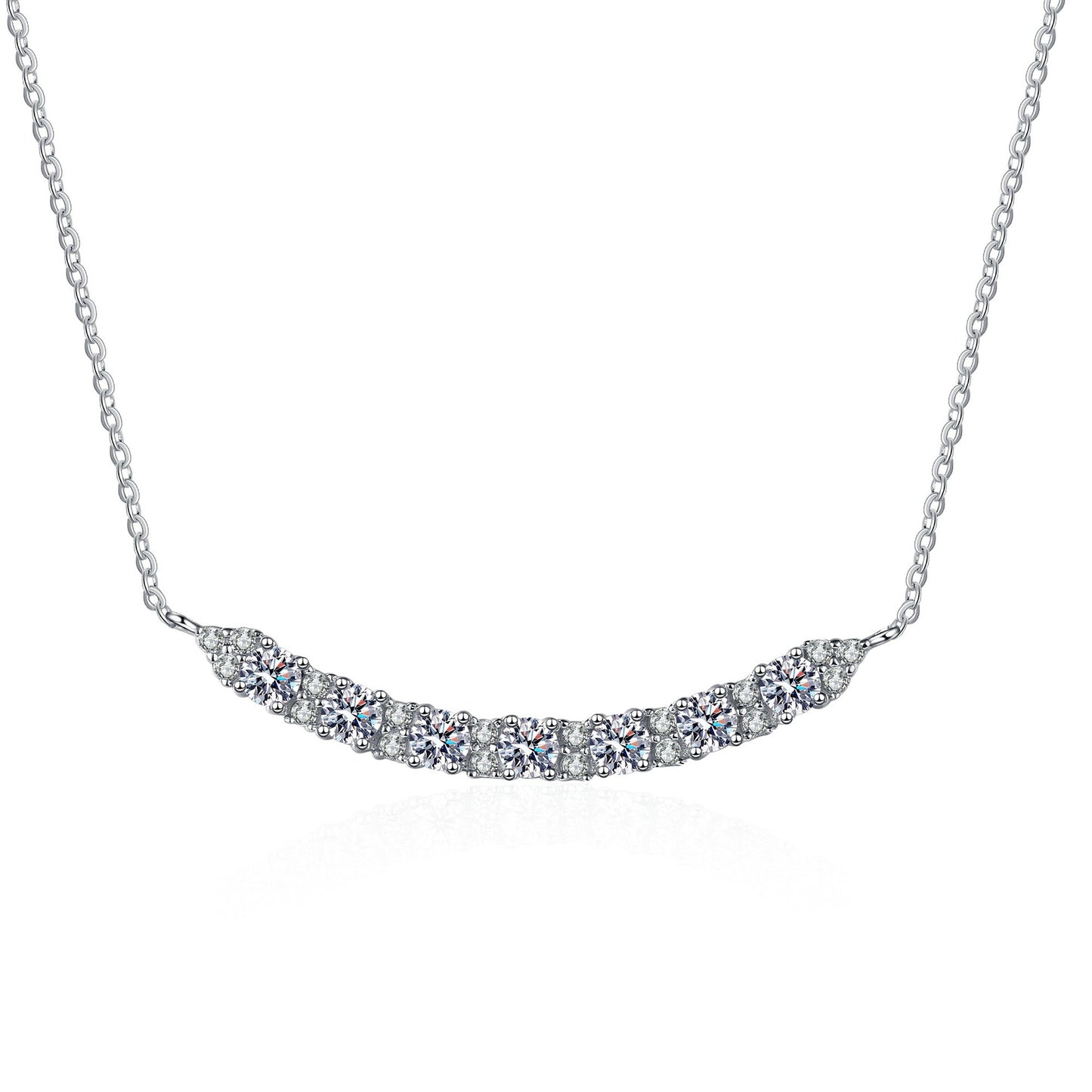 Moissanite Necklaces in 925 Sterling Silver 0.7ct