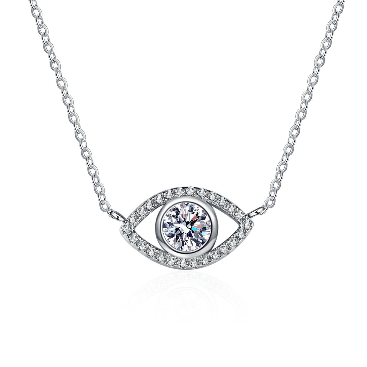 Moissanite Necklaces in 925 Sterling Silver 0.5ct