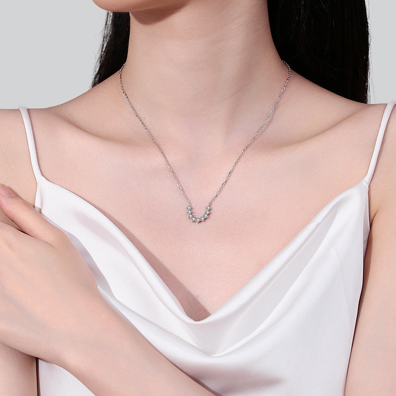 Moissanite Necklaces in 925 Sterling Silver 0.54ct