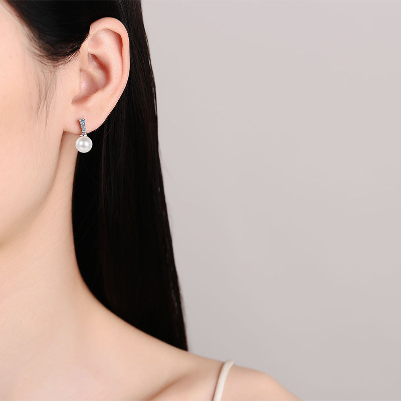 Moissanite Earrings in 925 Sterling Silver