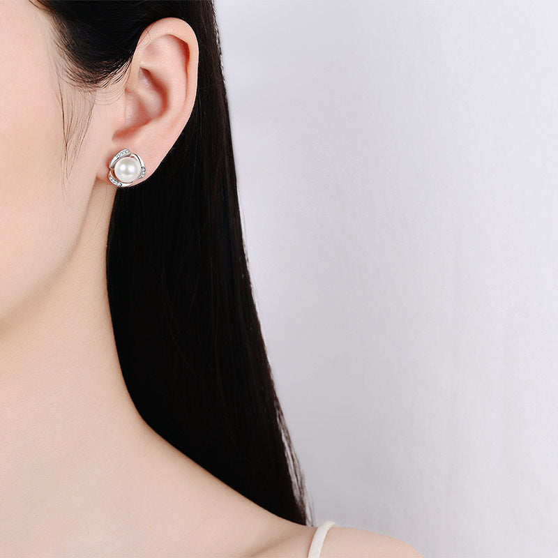 Moissanite Earrings in 925 Sterling Silver