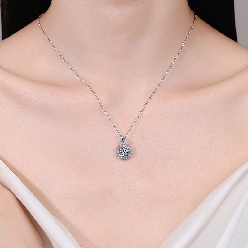 Moissanite Necklaces in 925 Sterling Silver 1.3ct