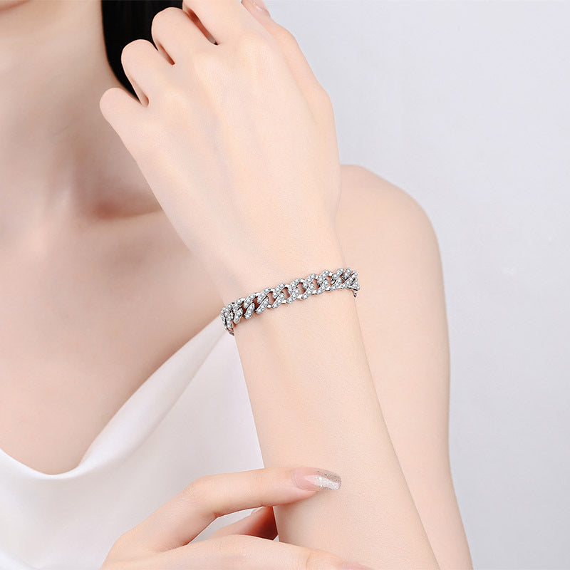 Moissanite Tennis Bracelets in 925 Sterling Silver 4.31ct 15.5cm