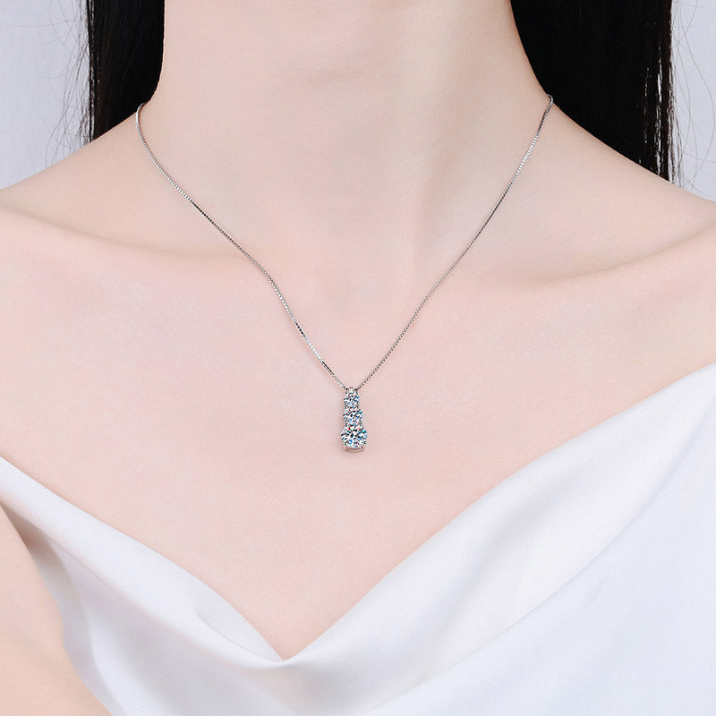 Moissanite Necklaces in 925 Sterling Silver 1.8ct