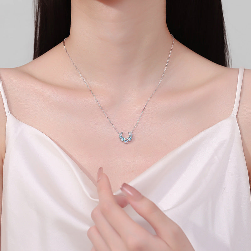 Moissanite Necklaces in 925 Sterling Silver 0.66ct