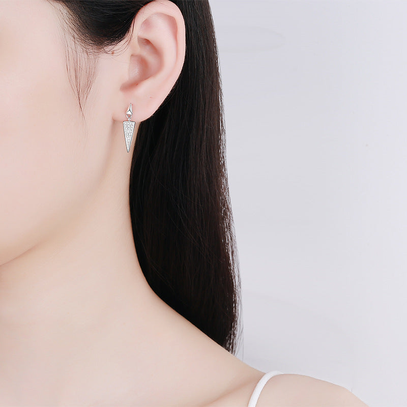 Moissanite Earrings in 925 Sterling Silver