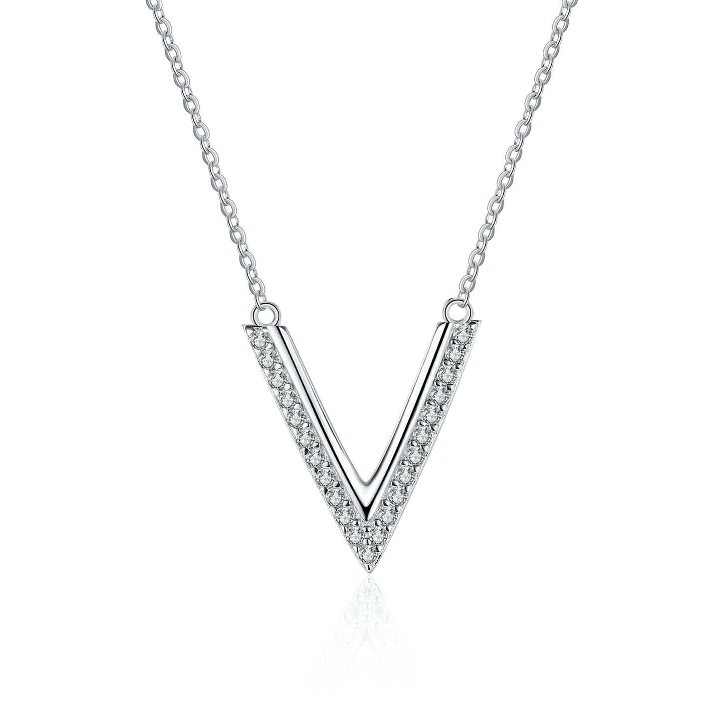 Moissanite Necklaces in 925 Sterling Silver 0.19ct