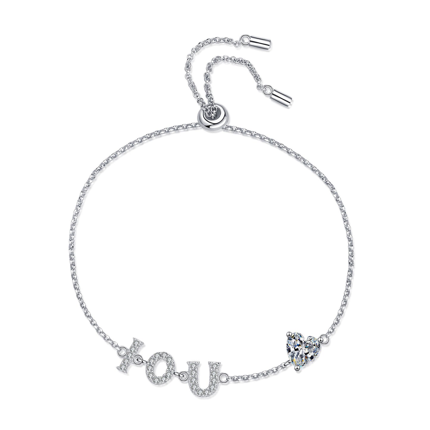 Moissanite Bracelets in 925 Sterling Silver 1ct