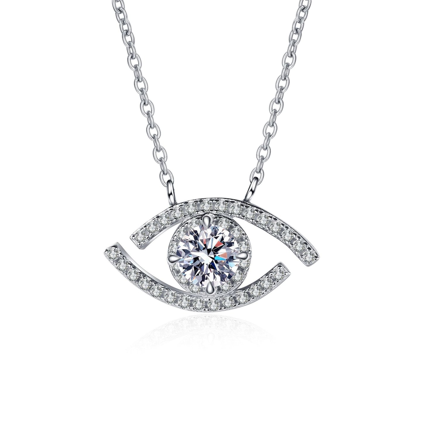 Moissanite Necklaces in 925 Sterling Silver 0.5ct