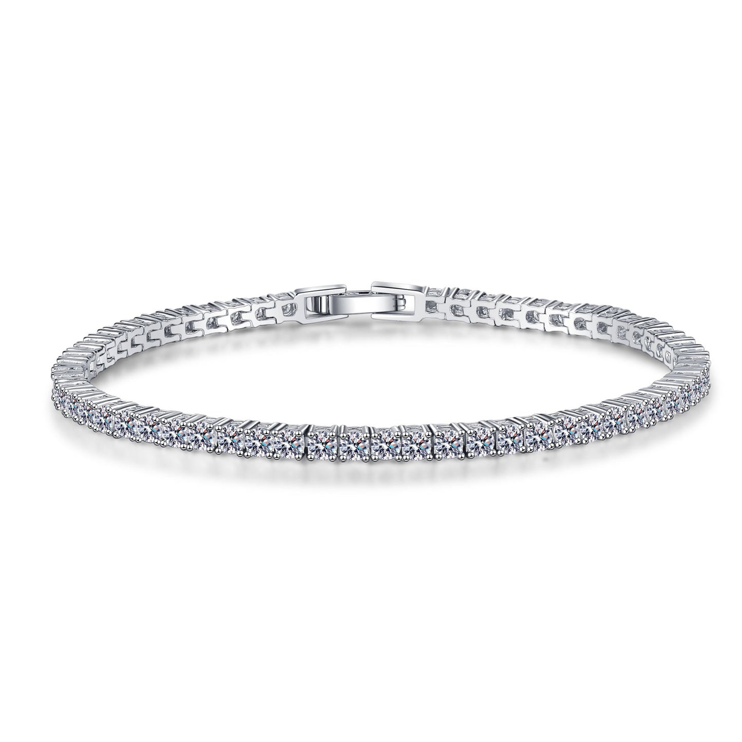 Moissanite Tennis Bracelets in 925 Sterling Silver 2.01ct 15.5cm