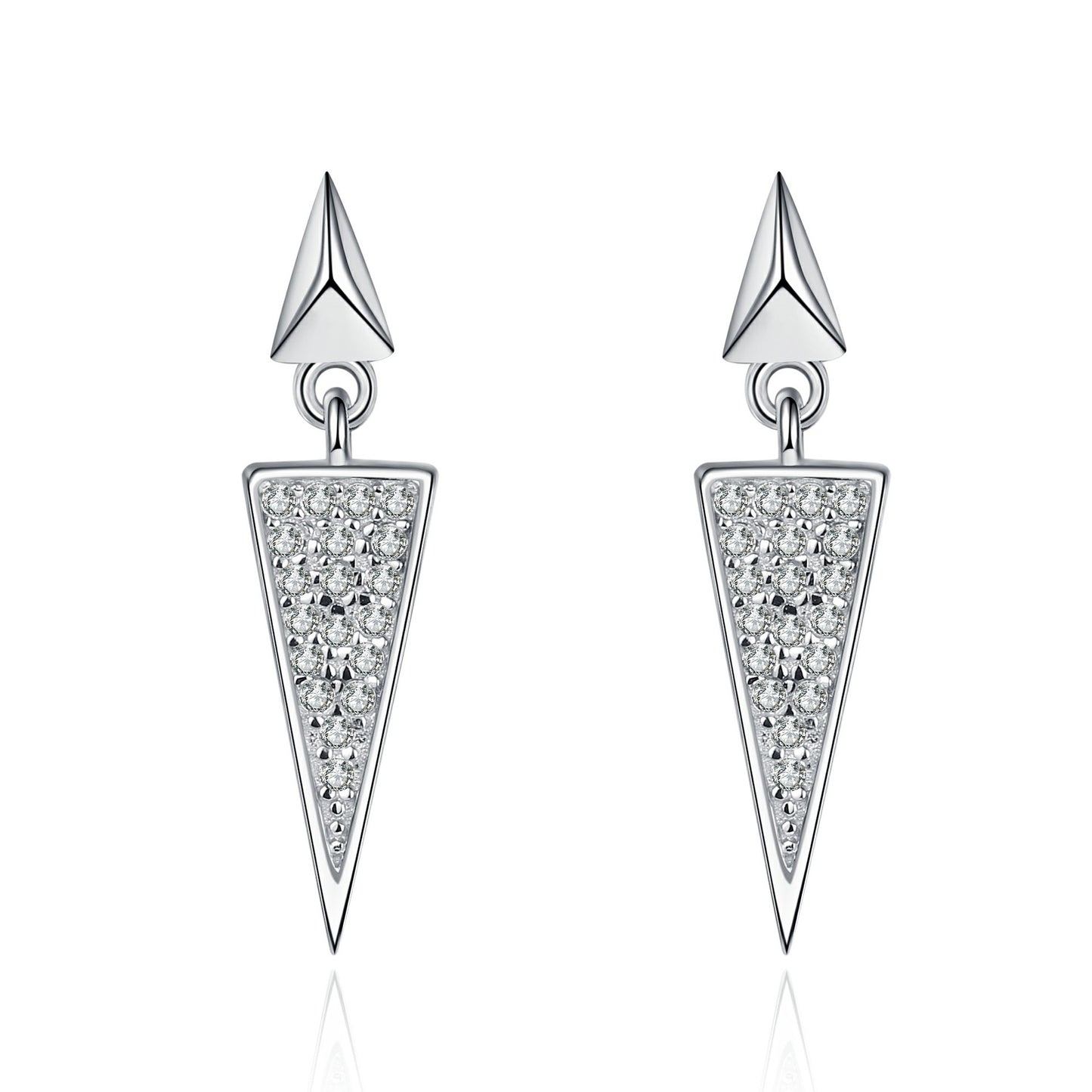 Moissanite Earrings in 925 Sterling Silver