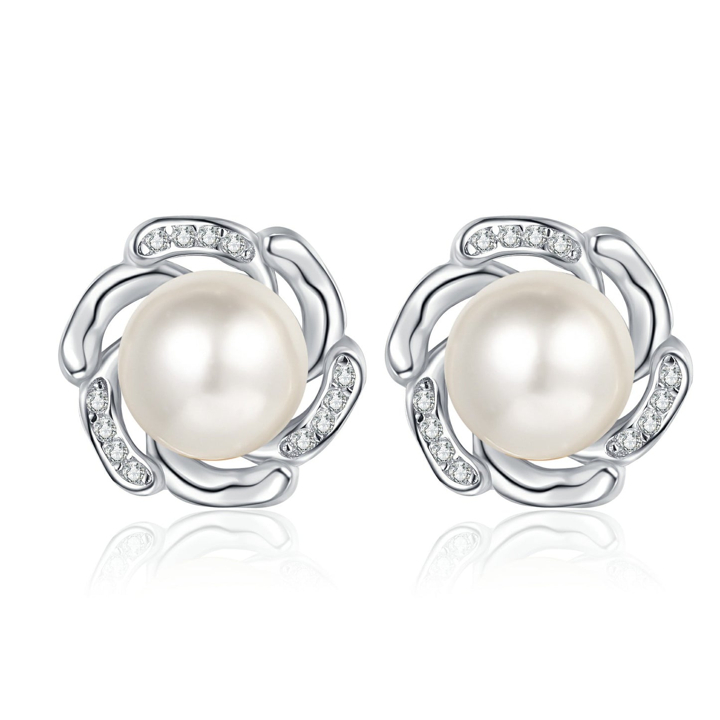 Moissanite Earrings in 925 Sterling Silver