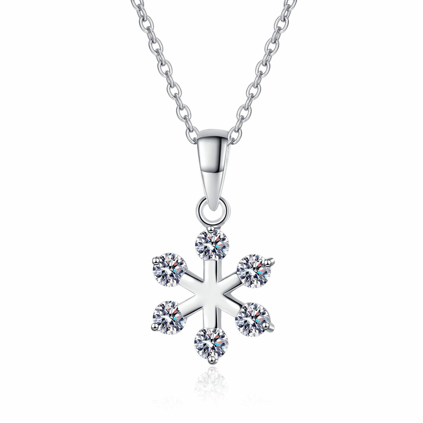 Moissanite Necklaces in 925 Sterling Silver 0.6ct