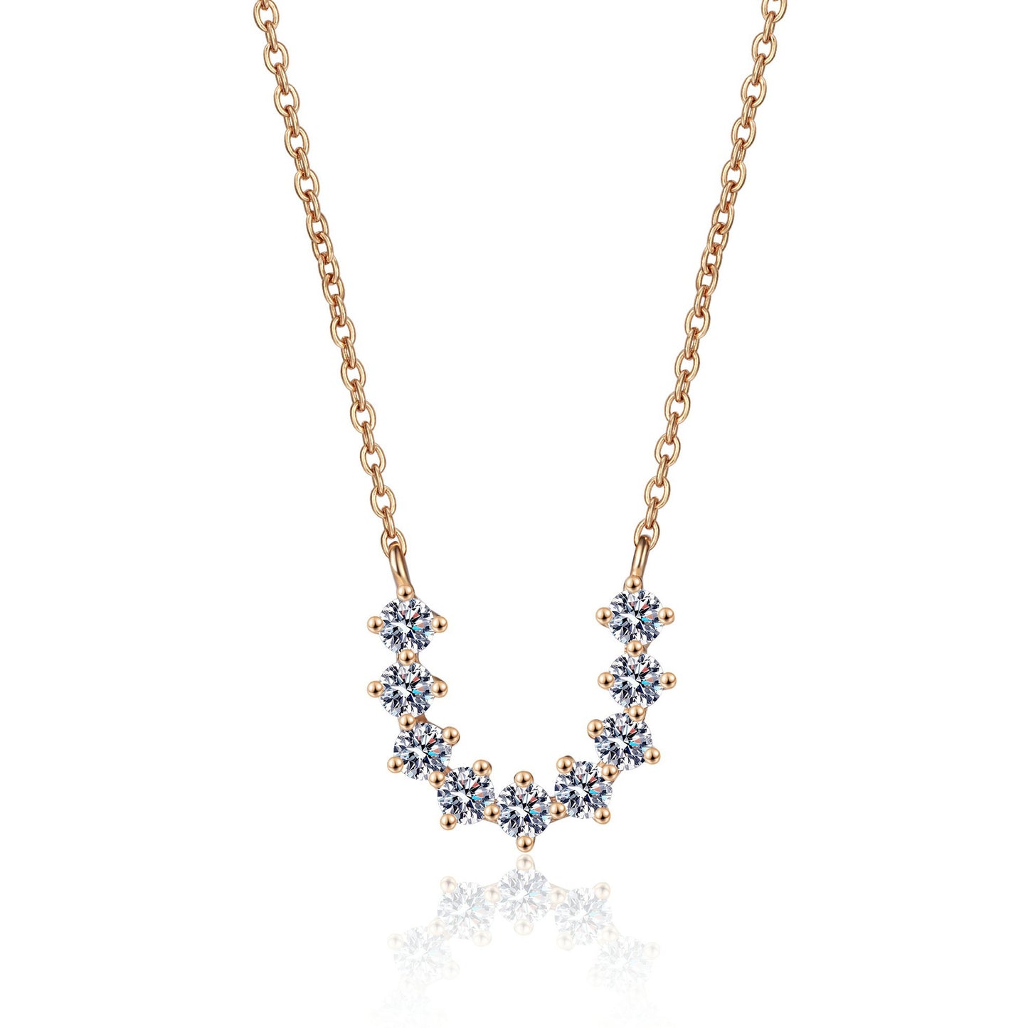 Moissanite Necklaces in 925 Sterling Silver 0.54ct