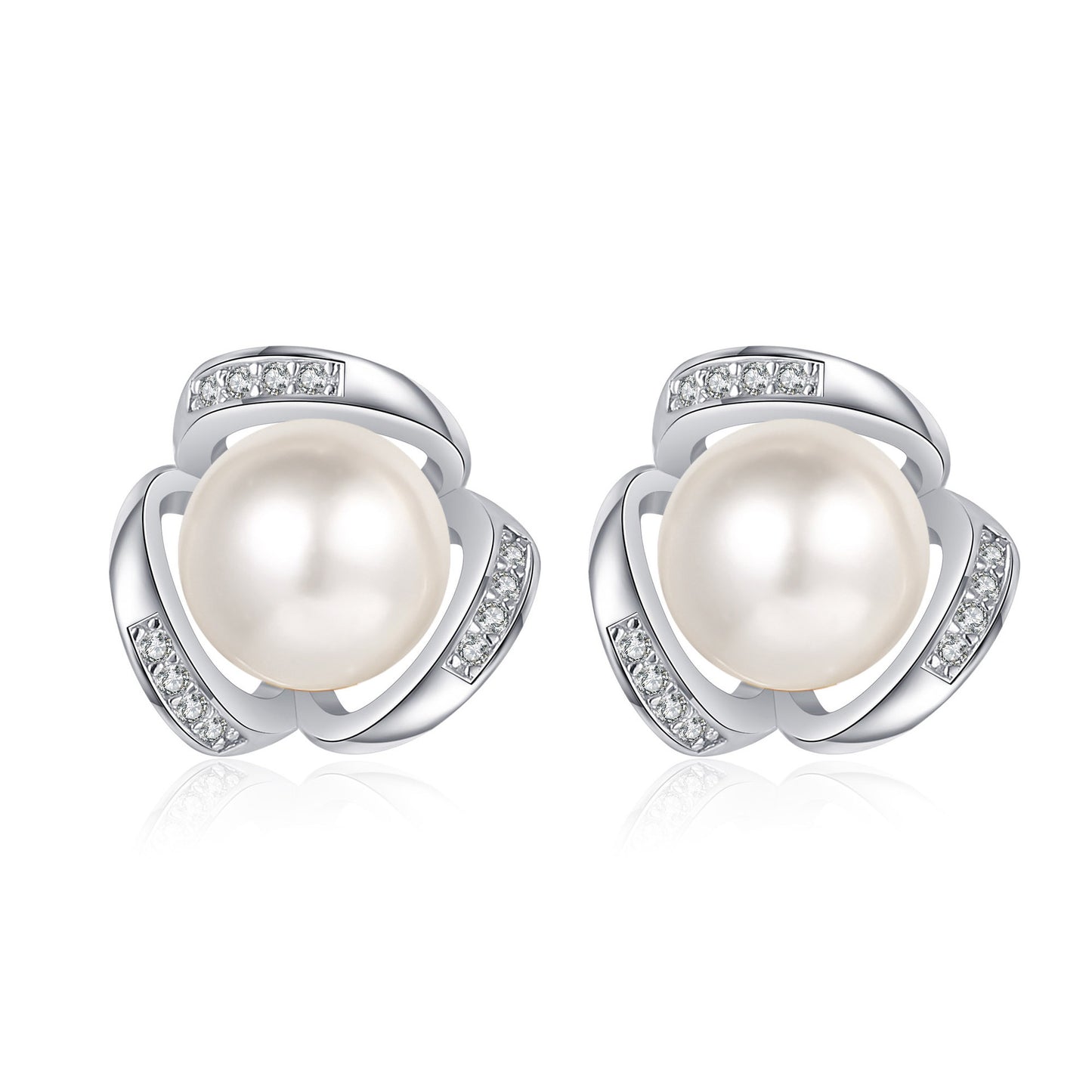 Moissanite Earrings in 925 Sterling Silver