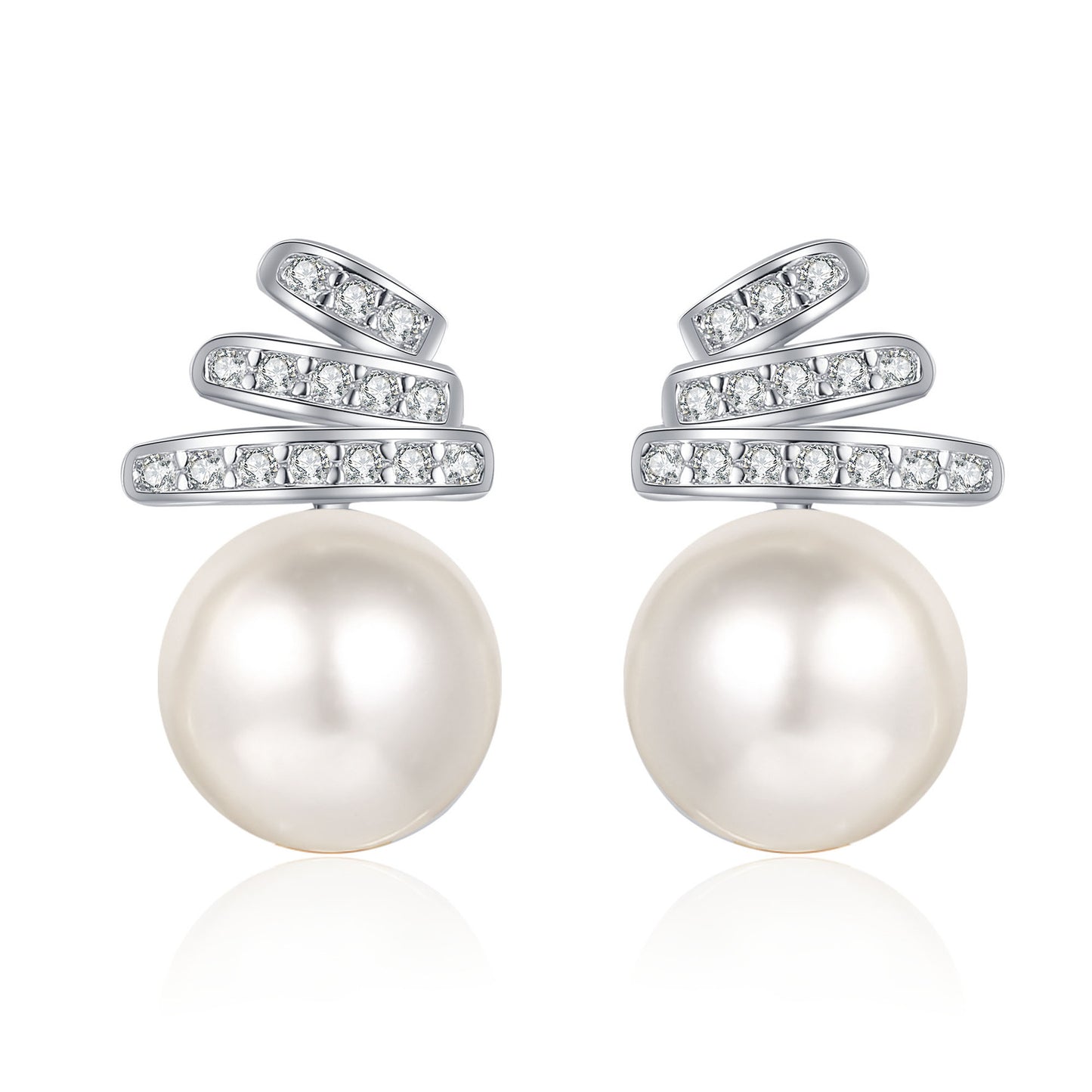 Moissanite Earrings in 925 Sterling Silver