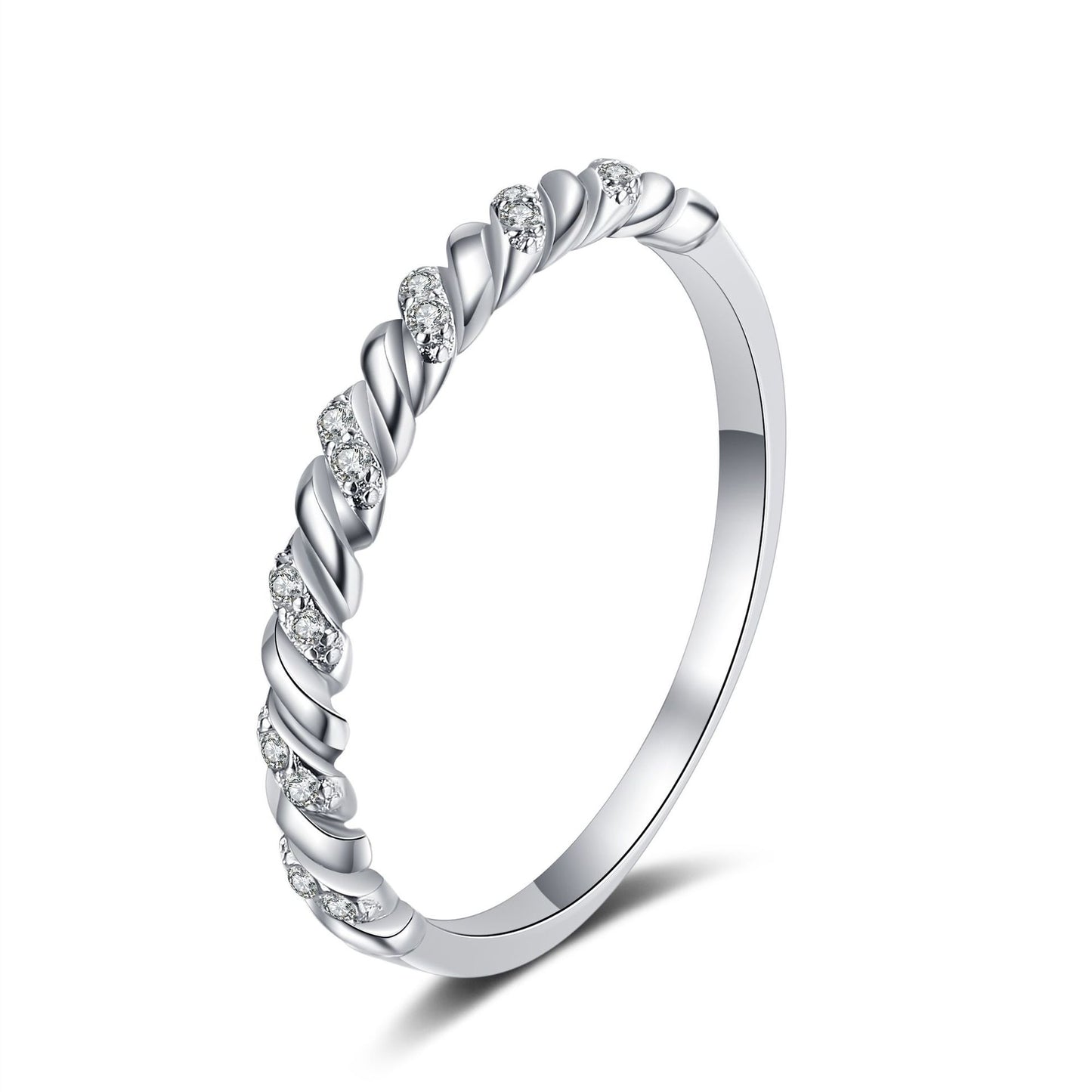 Moissanite Ring in 925 Sterling Silver