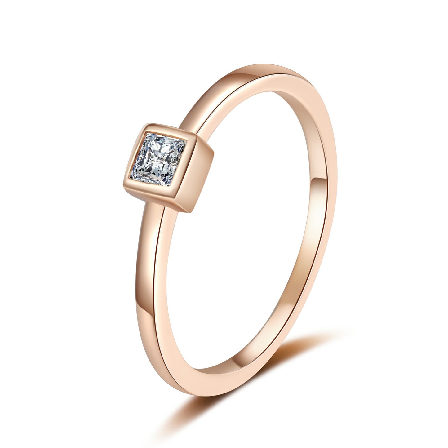 Moissanite Ring in 925 Sterling Silver