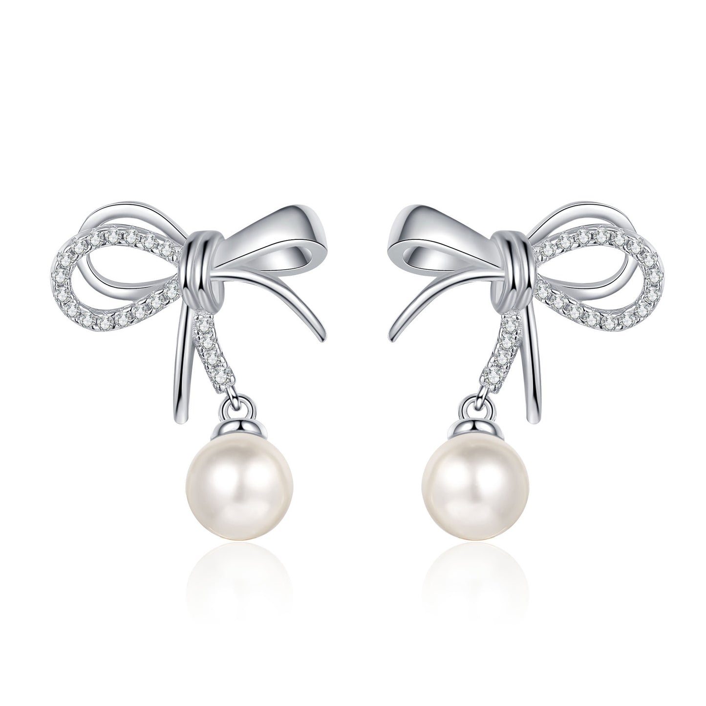 Moissanite Earrings in 925 Sterling Silver