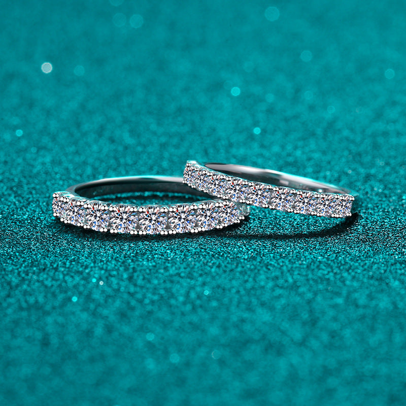 Moissanite Ring in 925 Sterling Silver
