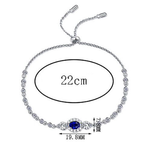 Moissanite Bracelets in 925 Sterling Silver 0.5ct 22cm