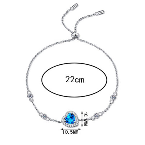 Moissanite Bracelets in 925 Sterling Silver 1ct 22cm