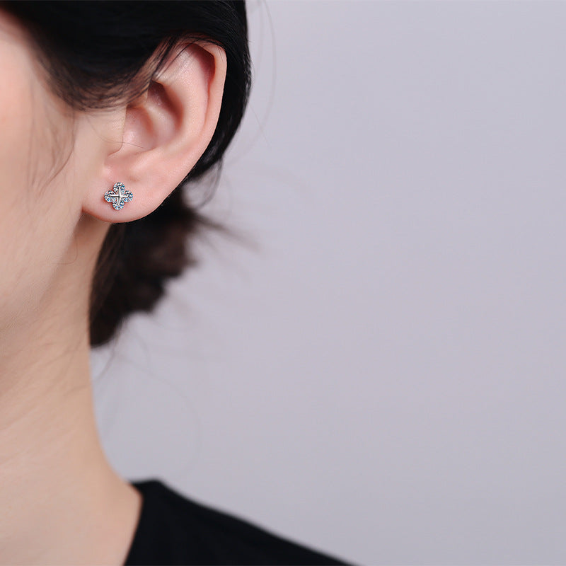 Moissanite Earrings in 925 Sterling Silver 0.8ct