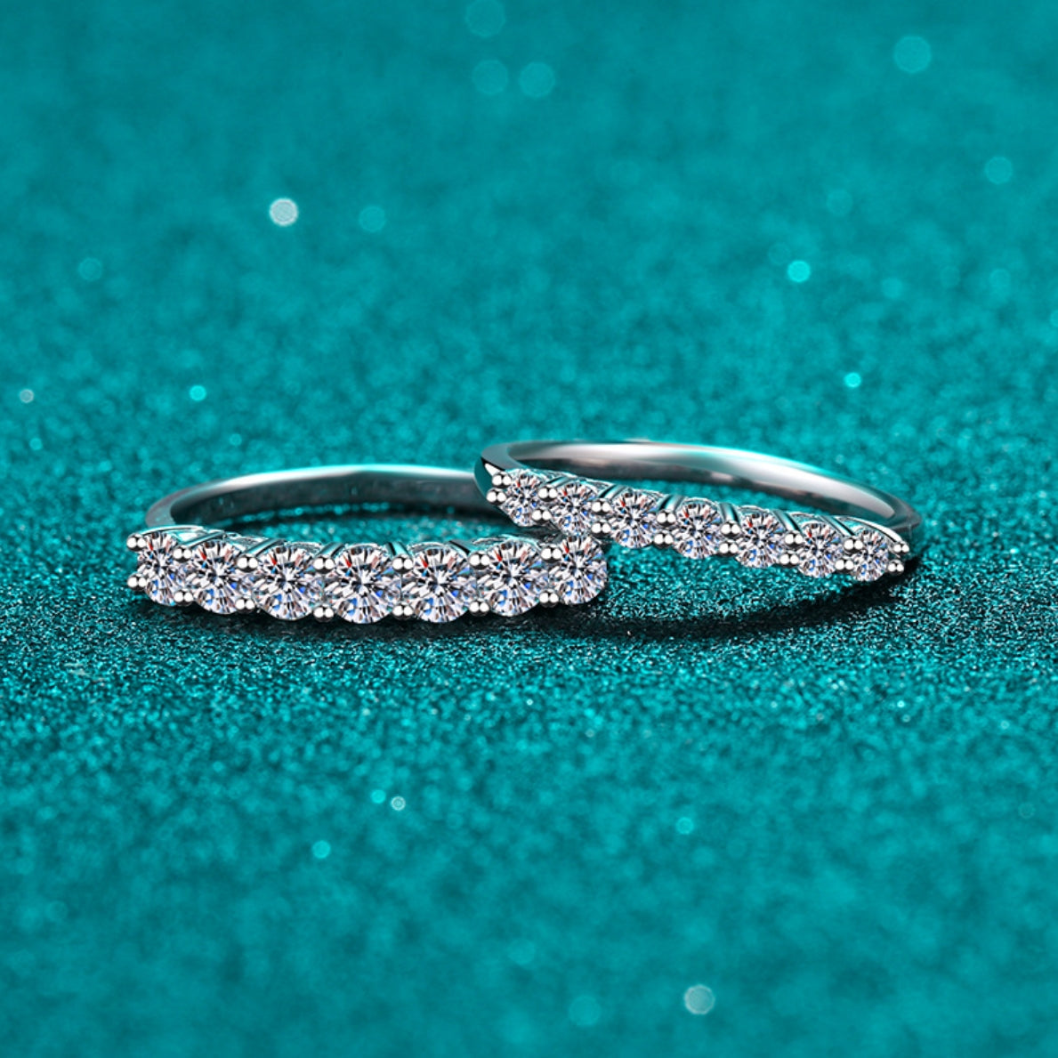 Moissanite Ring in 925 Sterling Silver