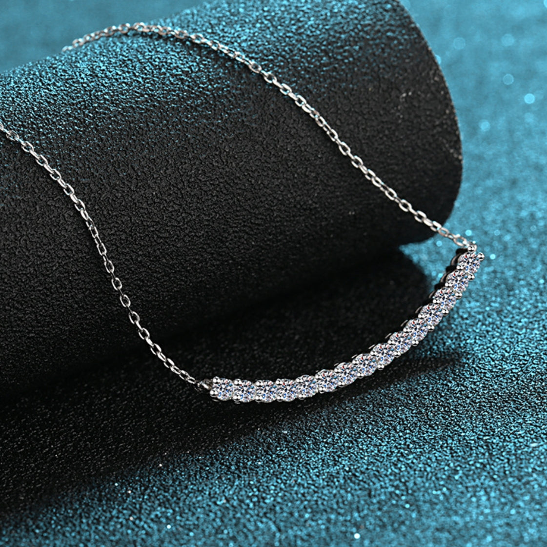 Moissanite Necklaces in 925 Sterling Silver 0.45ct 0.9ct
