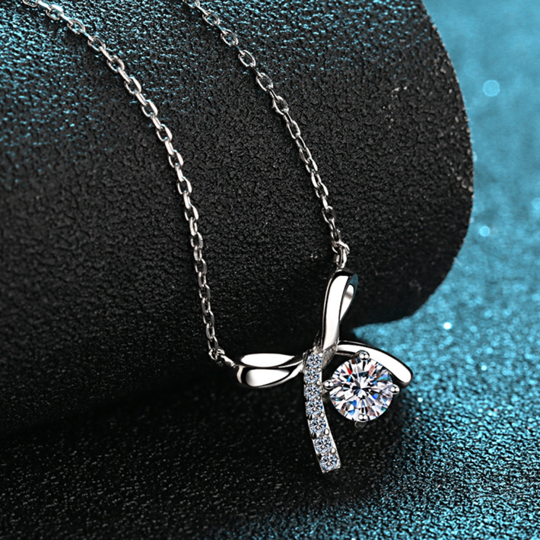 Moissanite Necklaces in 925 Sterling Silver 0.5ct