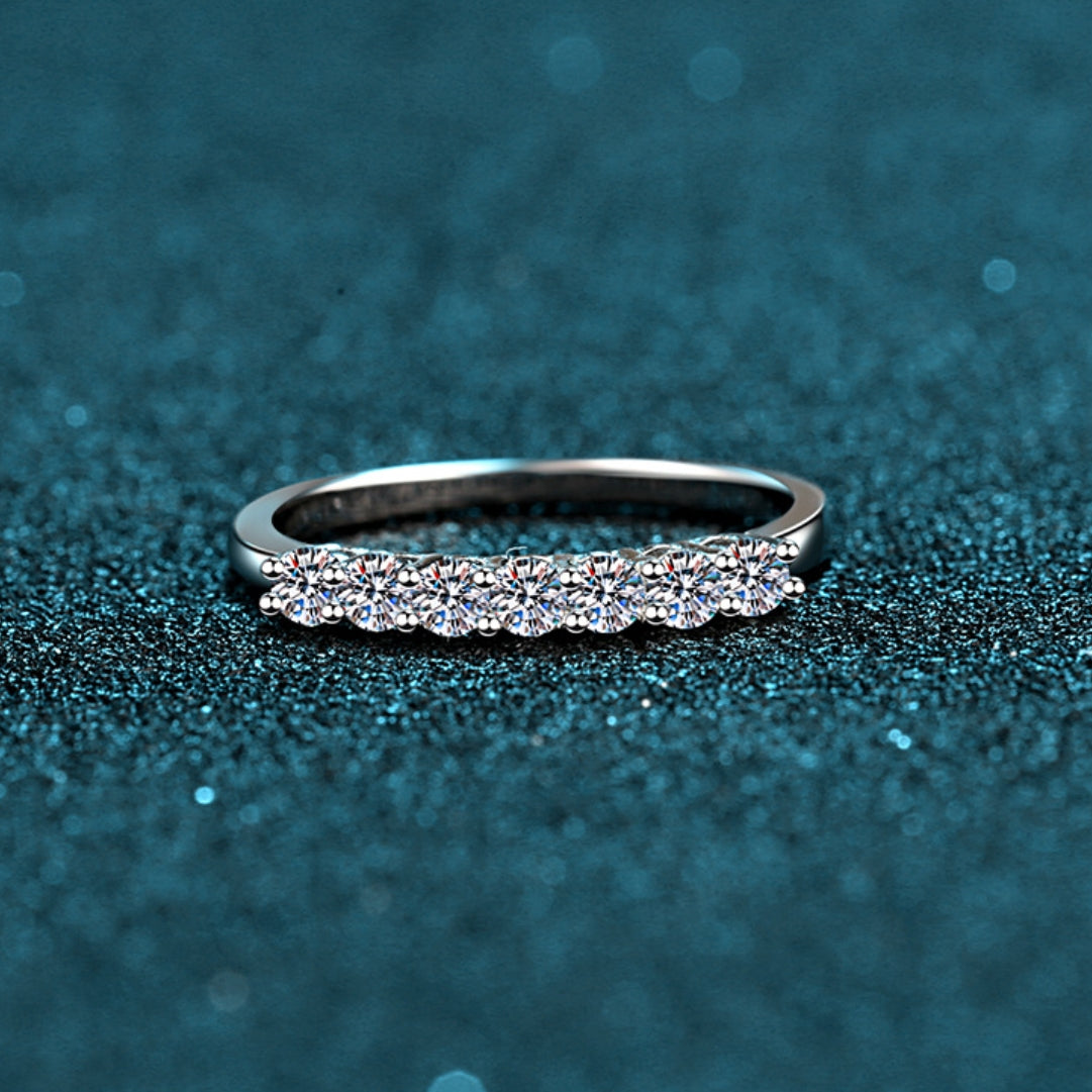 Moissanite Ring in 925 Sterling Silver