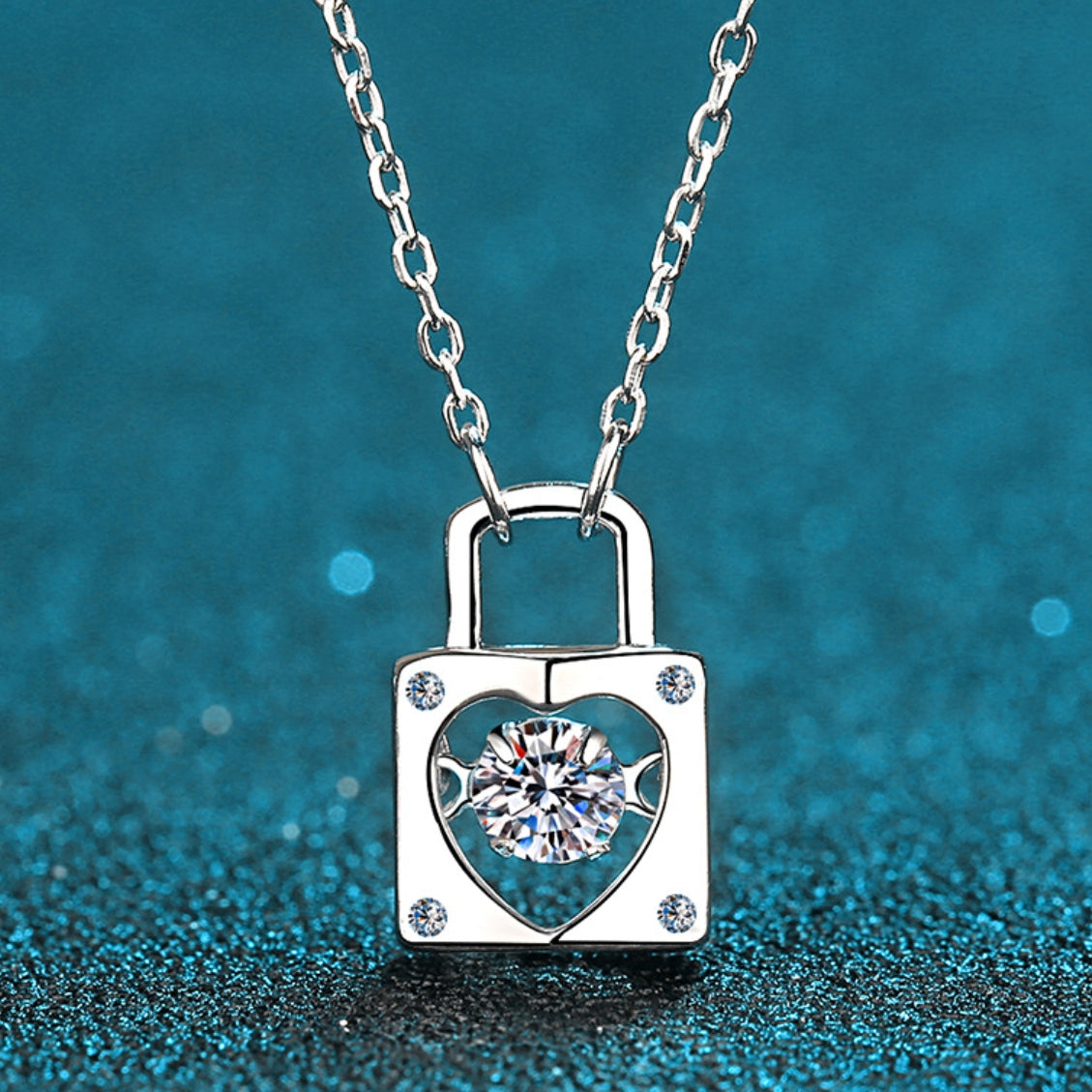Moissanite Necklaces in 925 Sterling Silver 0.3ct