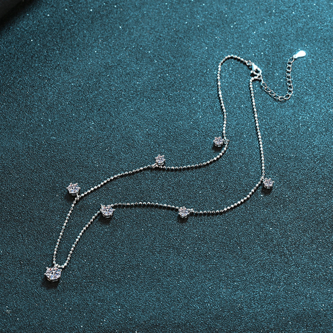 Moissanite Necklaces in 925 Sterling Silver 3.2ct