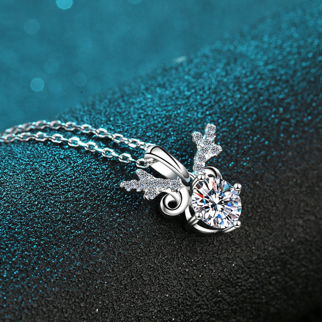 Moissanite Necklaces in 925 Sterling Silver 1ct 2ct
