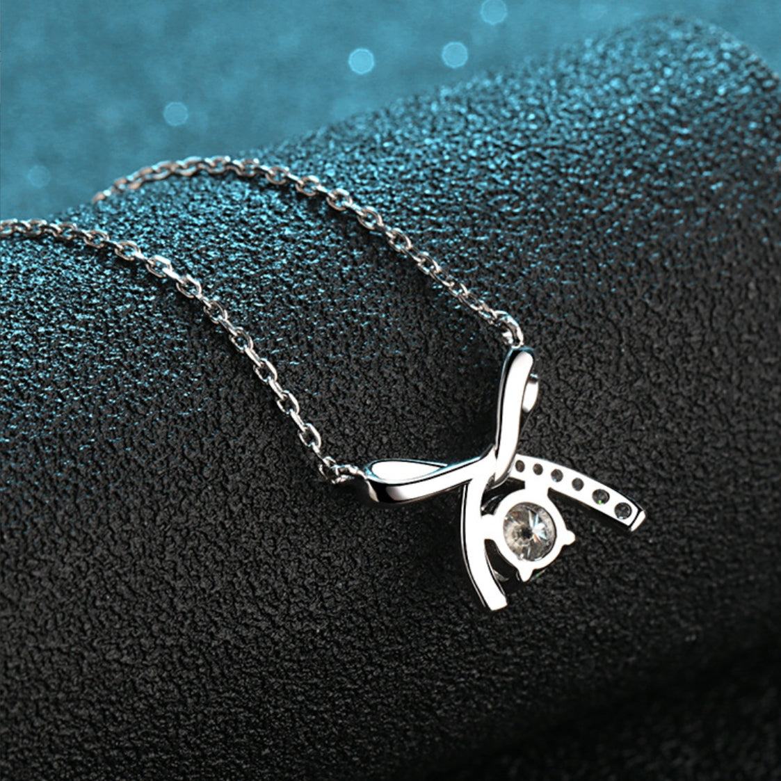 Moissanite Necklaces in 925 Sterling Silver 0.5ct