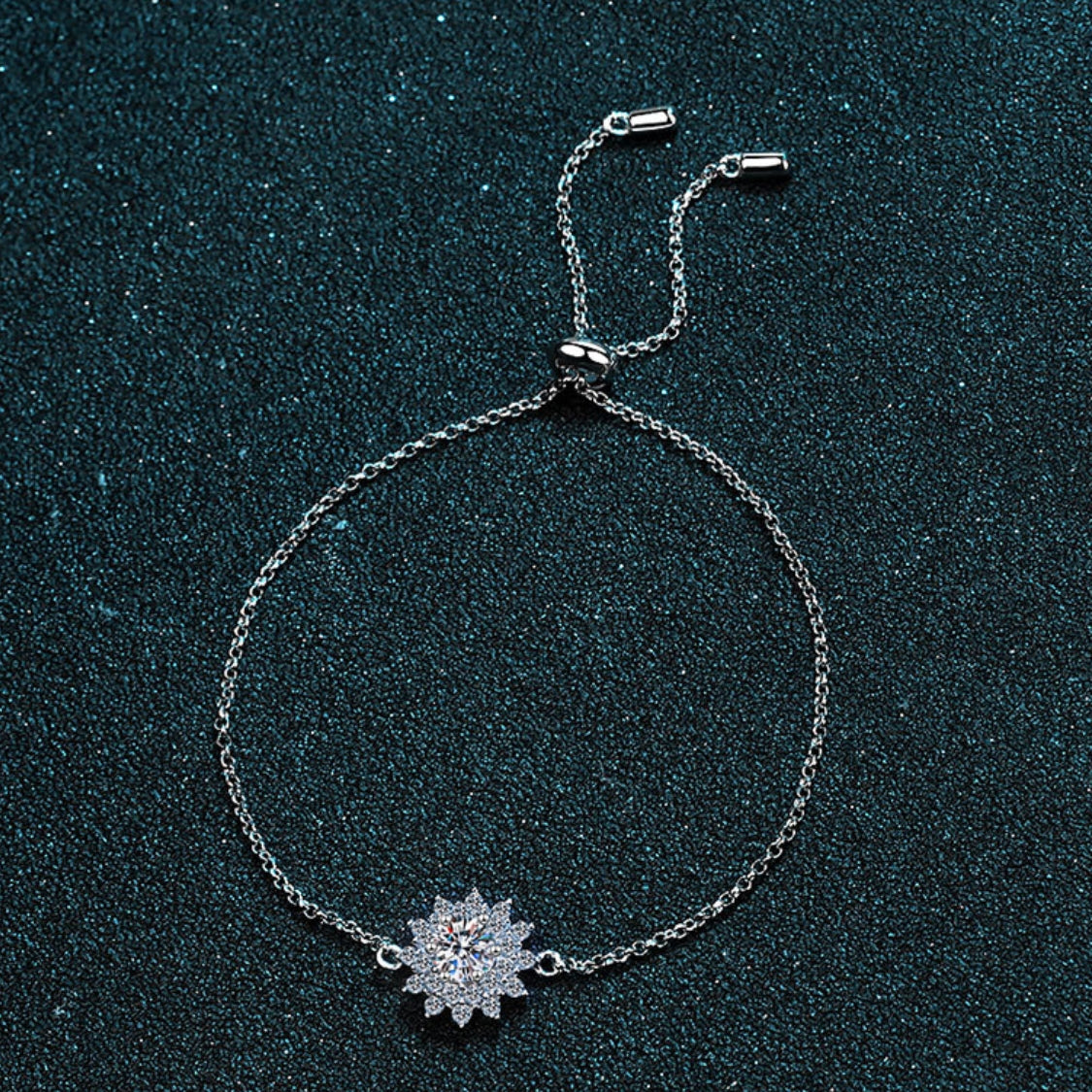Moissanite Bracelets in 925 Sterling Silver 0.5ct
