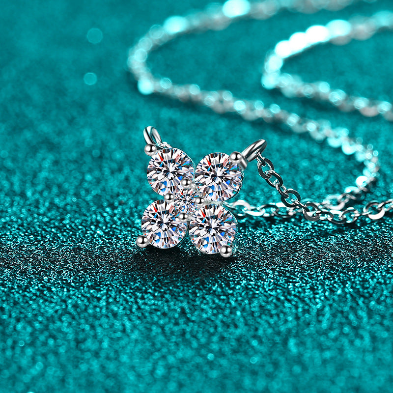Moissanite Necklaces in 925 Sterling Silver 1.26ct