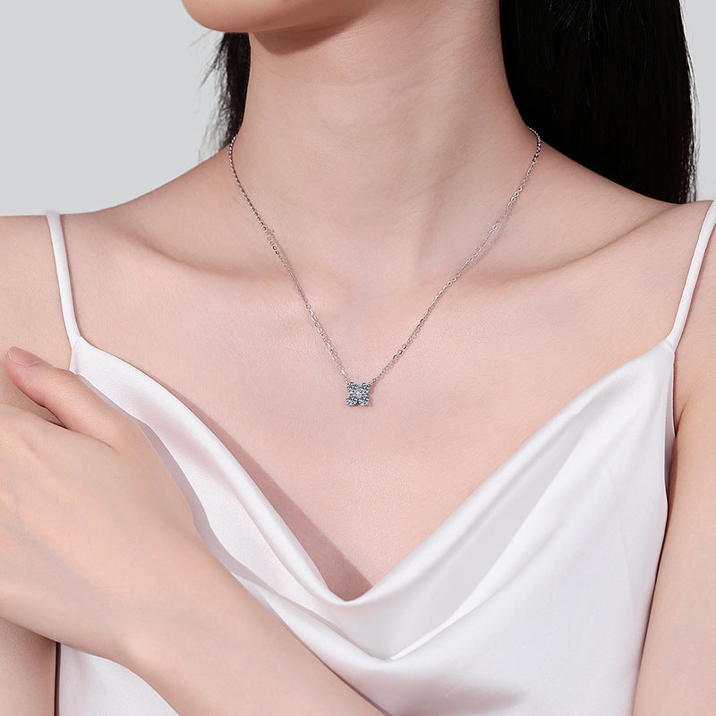 Moissanite Necklaces in 925 Sterling Silver 1.26ct