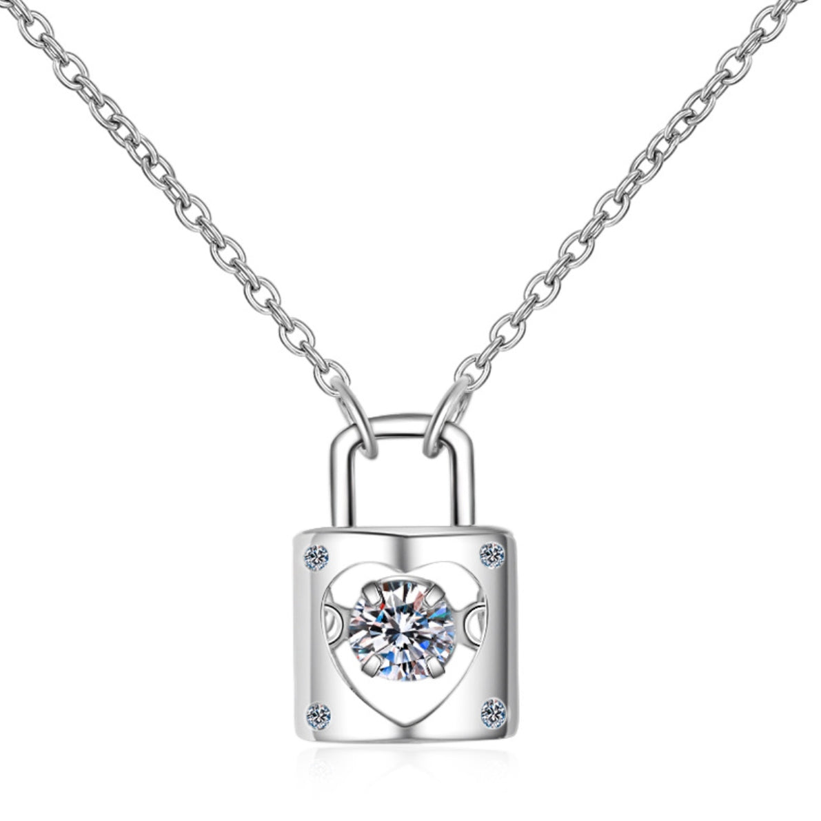 Moissanite Necklaces in 925 Sterling Silver 0.3ct