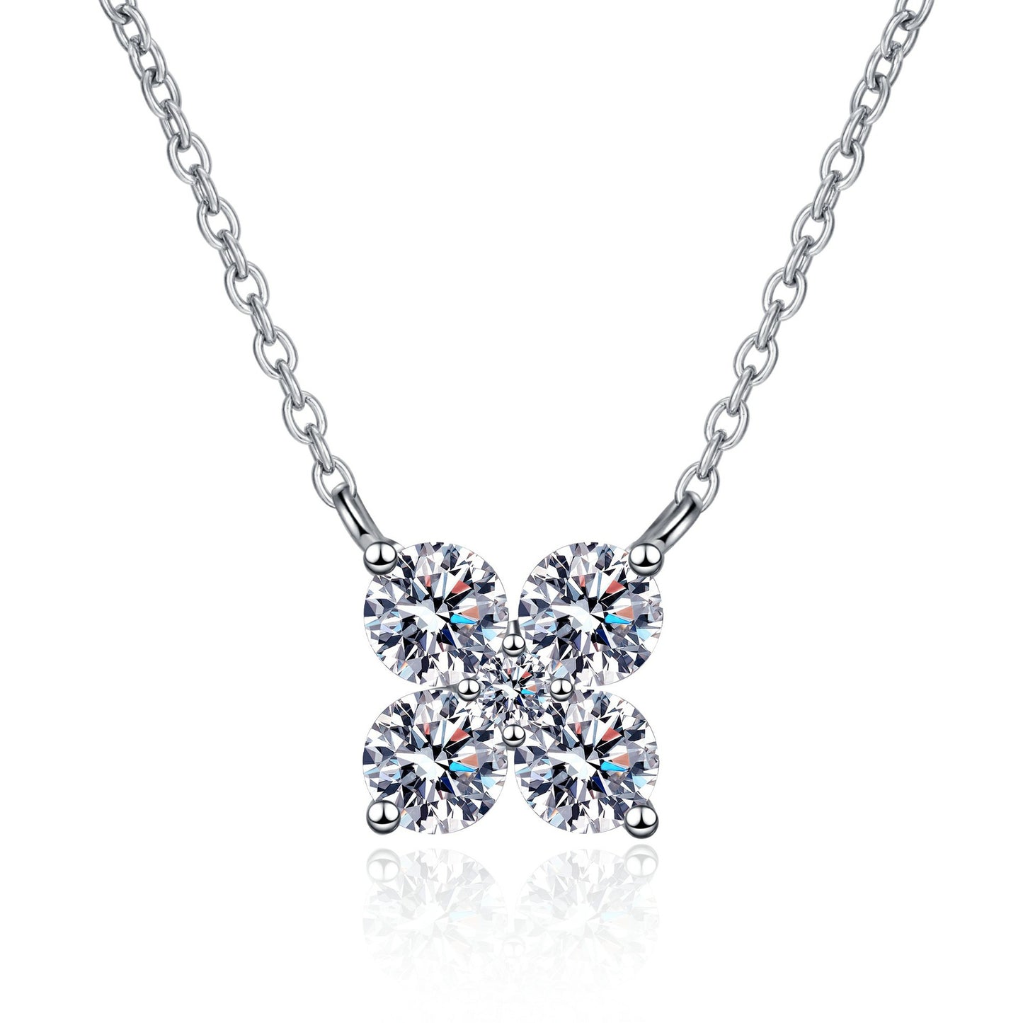 Moissanite Necklaces in 925 Sterling Silver 1.26ct