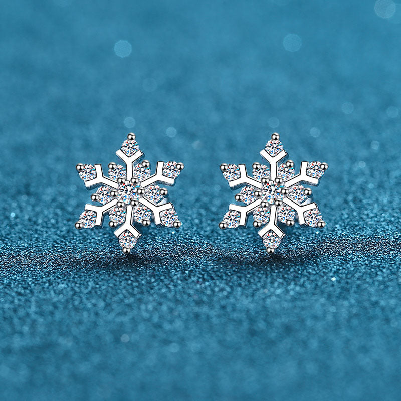 Moissanite Earrings in 925 Sterling Silver