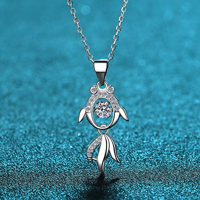 Moissanite Necklaces in 925 Sterling Silver 0.3ct