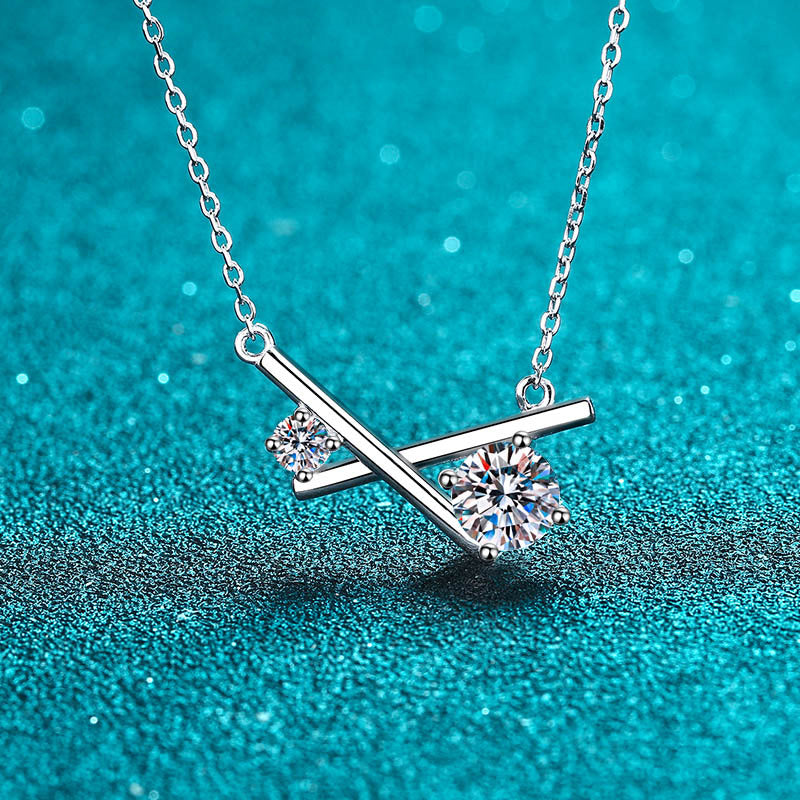 Moissanite Necklaces in 925 Sterling Silver 1.15ct