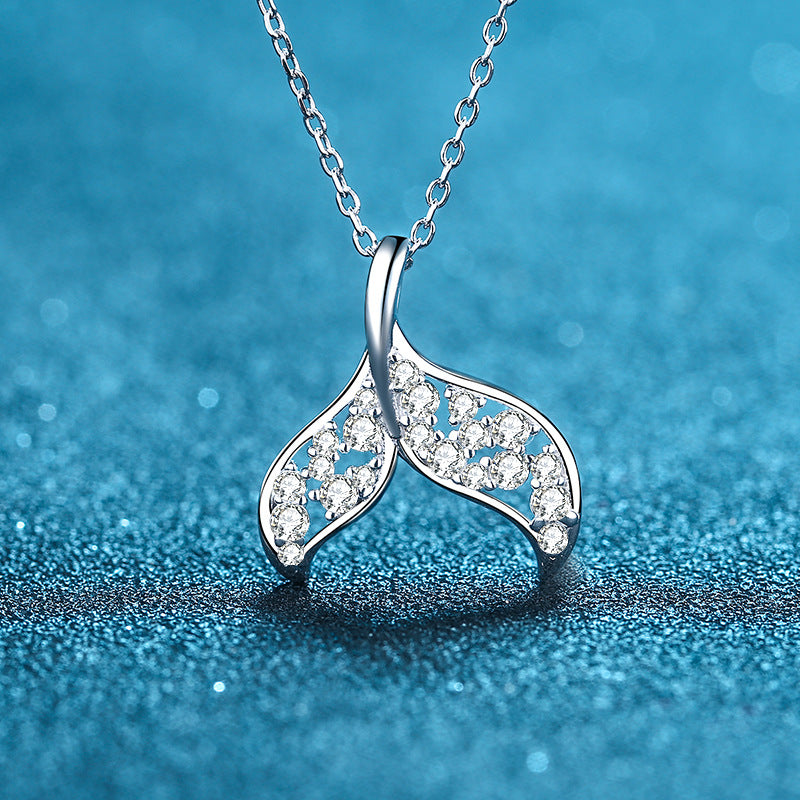 Moissanite Necklaces in 925 Sterling Silver 0.393ct