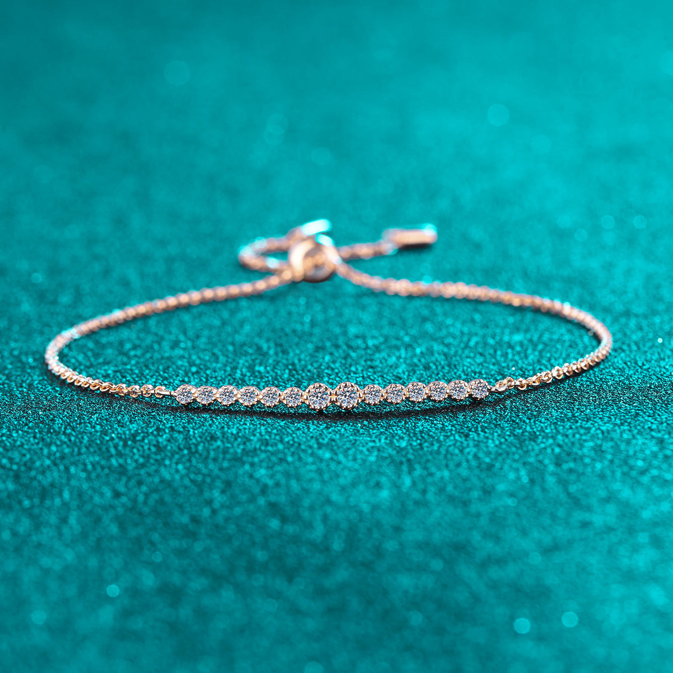 Moissanite Bracelets in 925 Sterling Silver 0.24ct