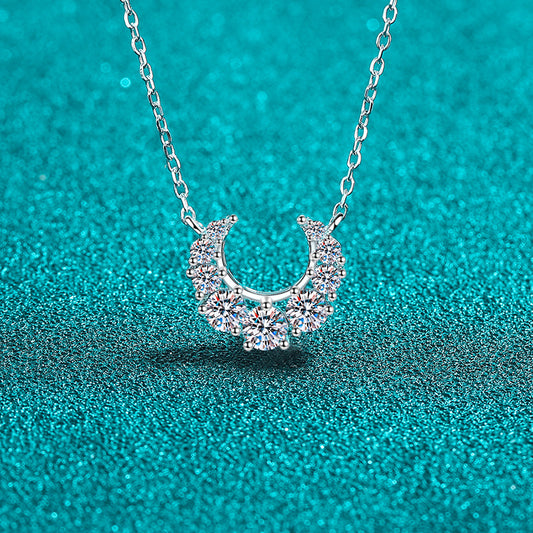 Moissanite Necklaces in 925 Sterling Silver 0.66ct