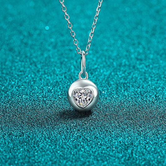 Moissanite Necklaces in 925 Sterling Silver 0.5ct